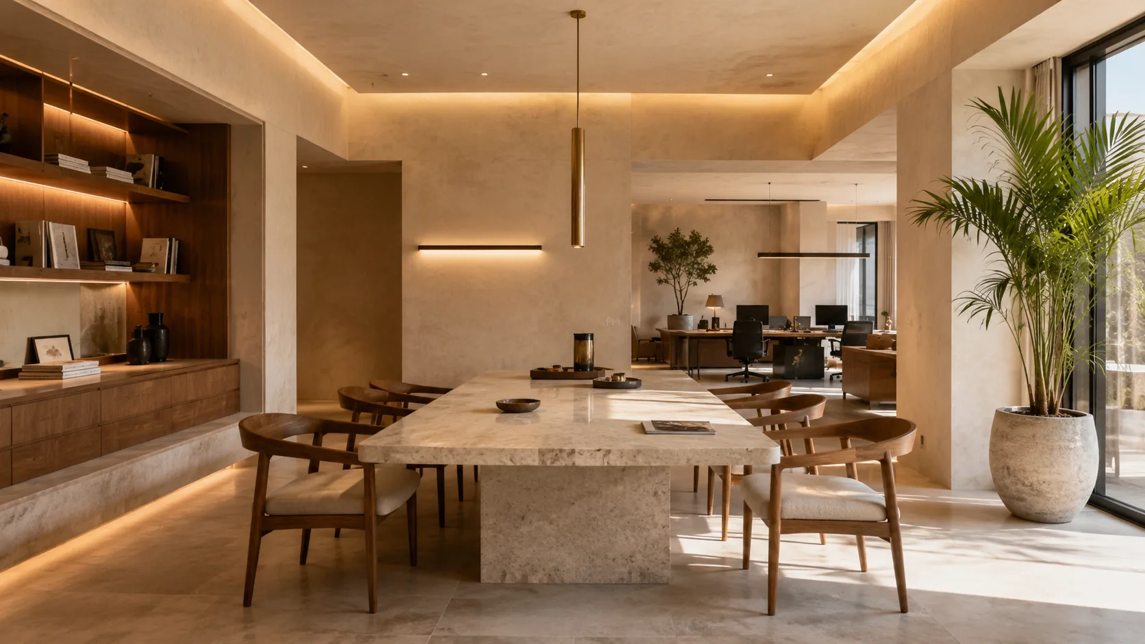 Bureaux contemporains a Casablanca - projet d'architecture interieure au Maroc